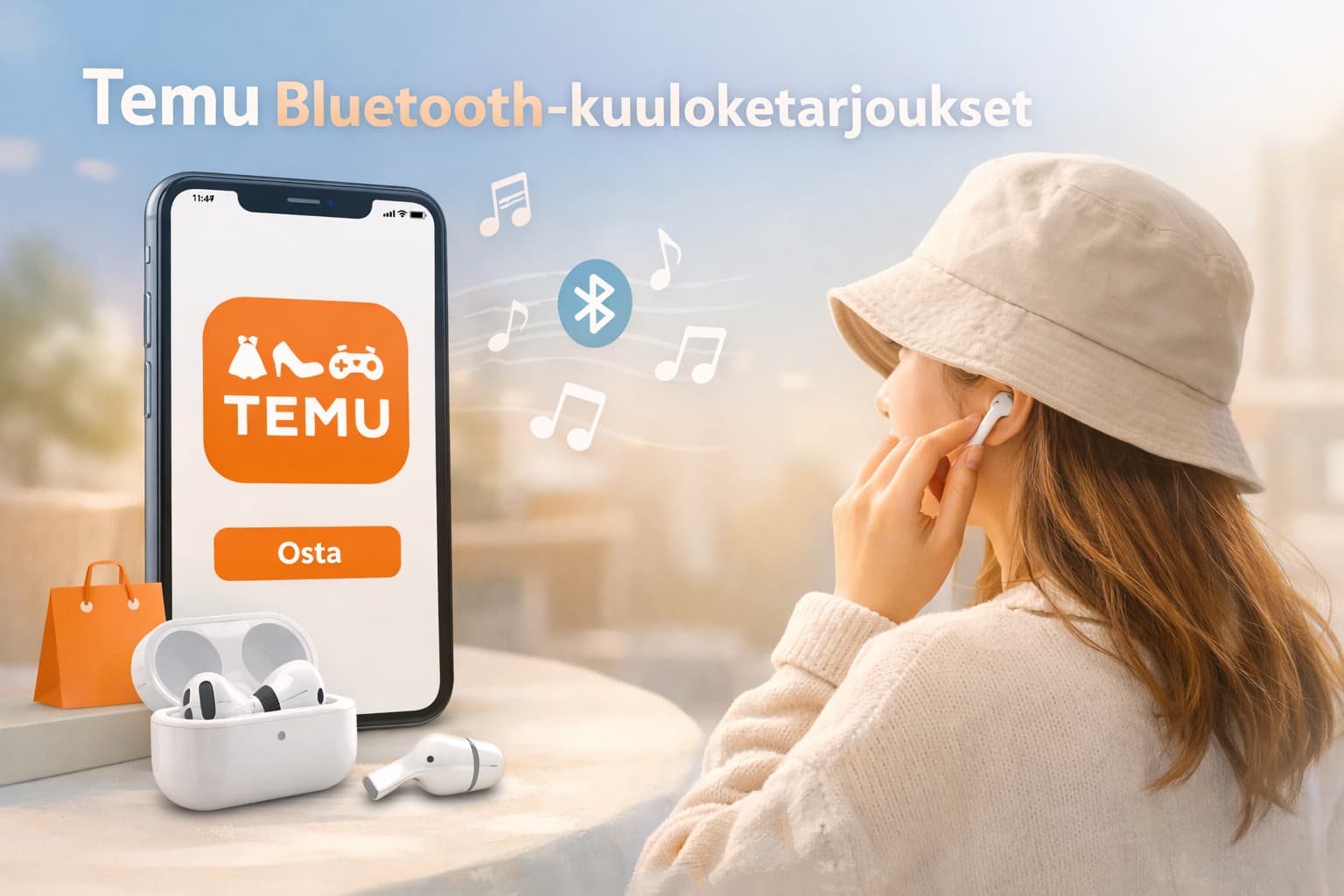 Temu Bluetooth-kuuloketarjoukset edulliseen hintaan