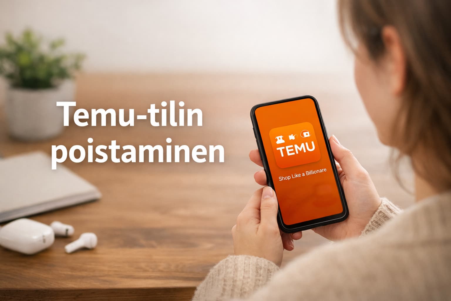 Näin onnistuu Temu-tilin poistaminen turvallisesti