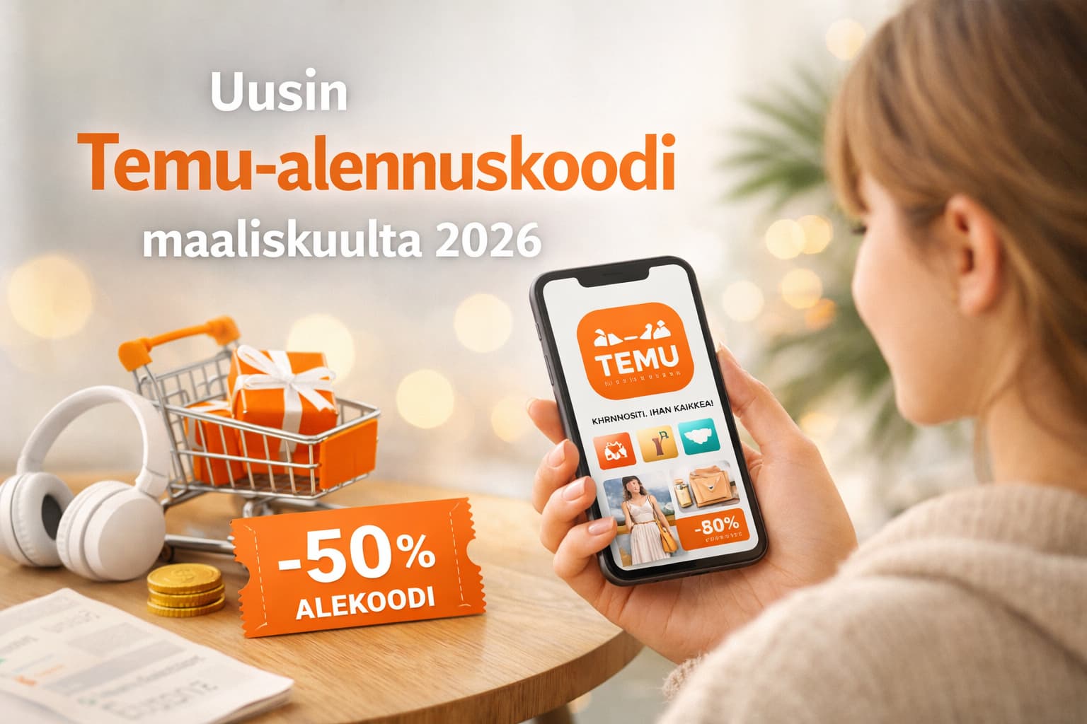 Uusin Temu-alennuskoodi maaliskuulta 2026 tarjoukset