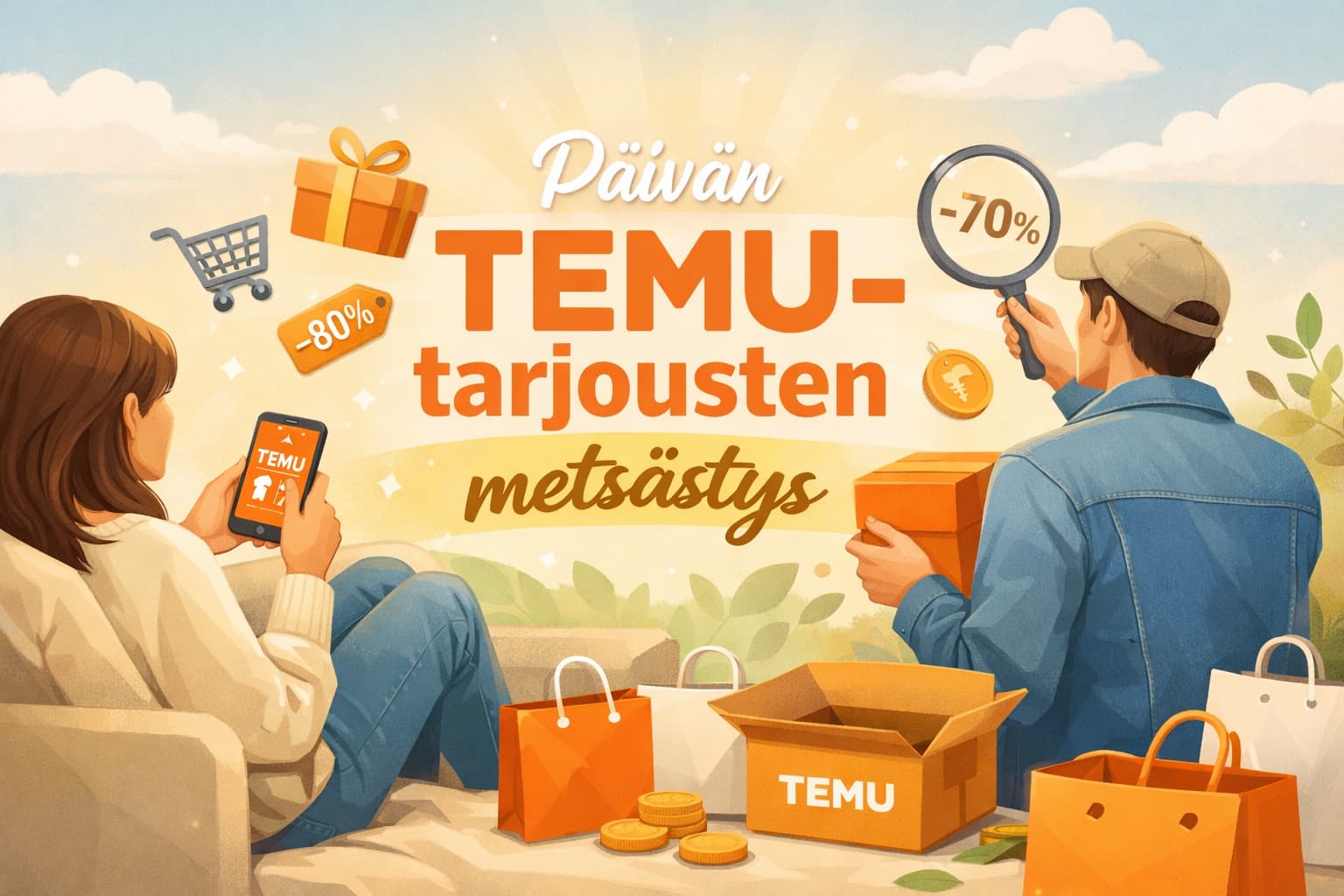 Päivän Temu-tarjousten metsästys helposti sovelluksessa